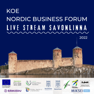 Nordic Business Forum Livestream Savonlinna